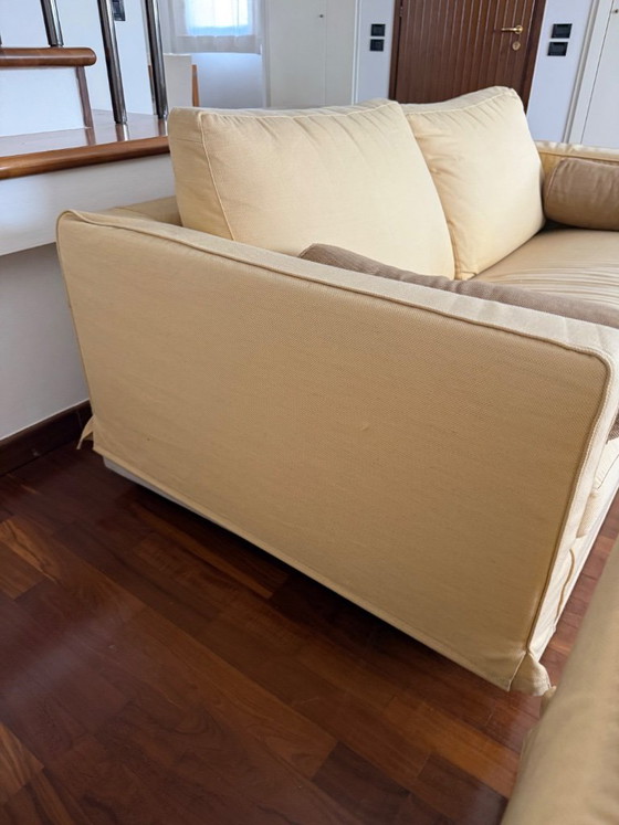 B&B Italia Baisity 2 seaters in cream color, Textile, Creme, Modern (photo 2 of 6)