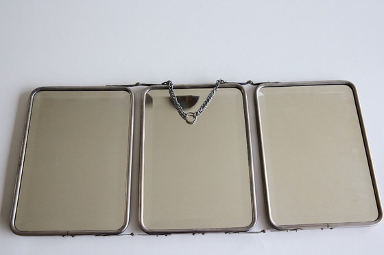 Image 1 of Opvouwbare barber triptiekspiegel