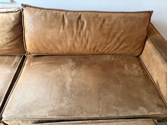 Image 1 of Comfortabele 3-zitsbank met hocker