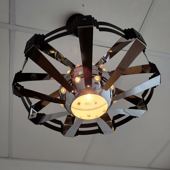 Vintage space age plafondlamp – Plafondlampen, Kunststof, Metaal (photo 3 of 11)