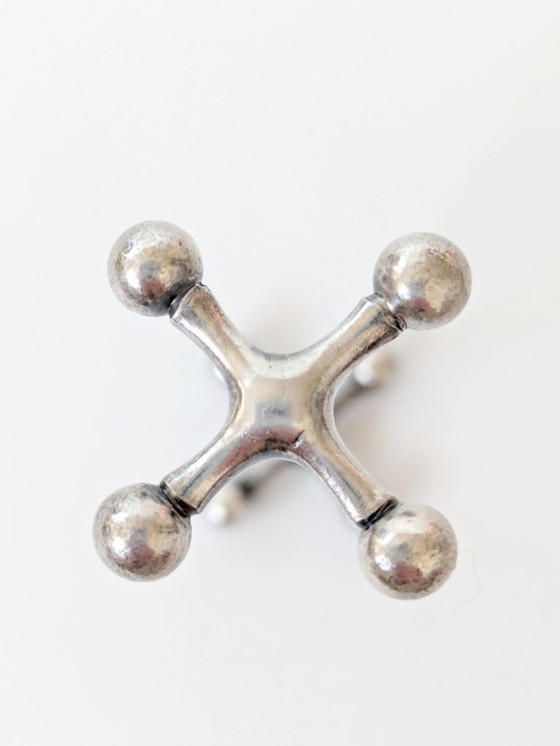 Image 1 of Set of 6 Vintage WMF Silver-Plated Jack Knife Rests, 1970s German Flatware