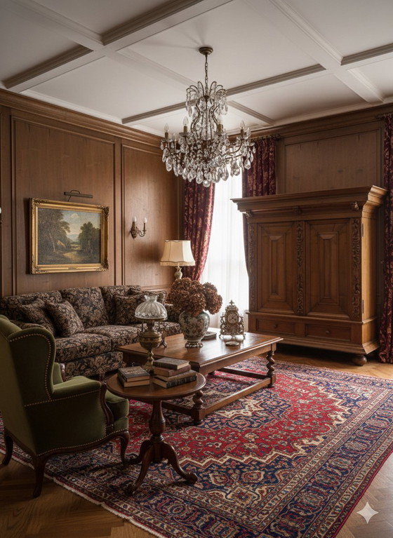 Image 1 of Chêne sculpté à la main, qualité musée, style Renaissance hollandaise, Groenloos, XIXe siècle.