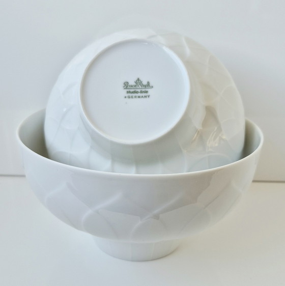 Rosenthal Lotus Trilogie 2 Bols + Bougeoir – Vaisselle, Porcelain (photo 7 of 9)