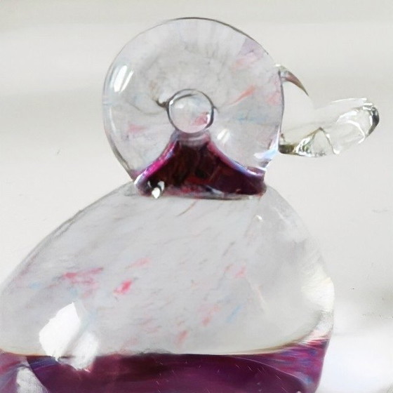 Vintage Mid-Century Pfeiffer Glass Duck Pastel Multicolour Bird Glass 1970s – Decorative Objects (photo 6 of 7)