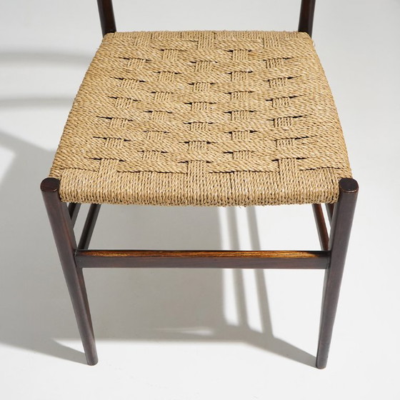 Image 1 of Sechs „Leggera“-Stühle von Gio Ponti für Cassina, 1950er Jahre