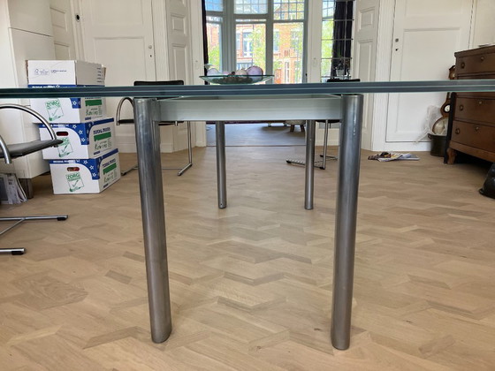 Image 1 of Mesa de comedor de cristal Metaform