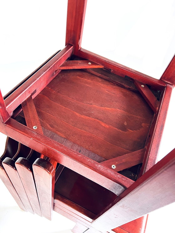 Image 1 of 10x Vintage Plywood Stapelstoel ‘60