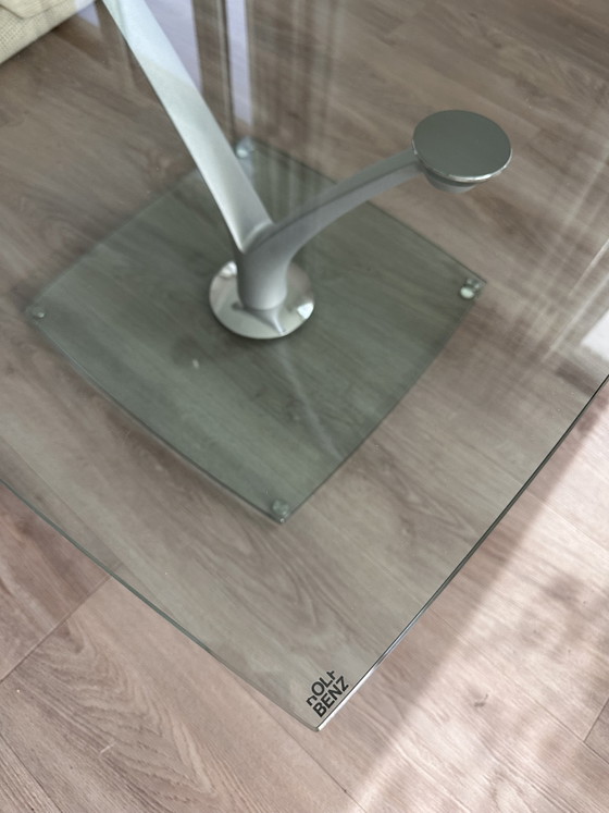 Image 1 of Rolf Benz glass coffee table and side table