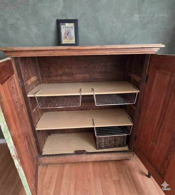 Image 1 of 2351 Brocante wooden girls' wardrobe closet