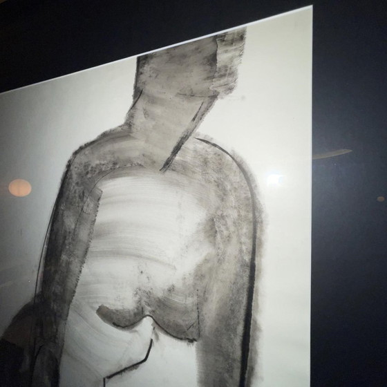 Georges (géo) De Vlamynck, Femme Nue Abstraite, Fusain Encre Craie sur Papier Mouillé – Peintures et dessins (photo 12 of 17)