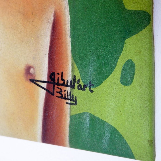 Image 1 of Billy Gubul'Art Hedendaagse Afrikaanse kunst - Acryl op stof