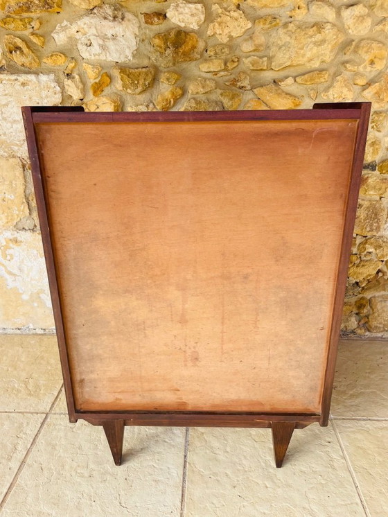 Image 1 of Cómoda de roble de mediados de siglo con cinco cajones, década de 1950