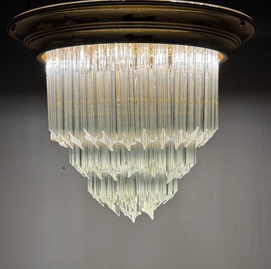 Image 1 of Ceiling light/lamp by Paolo Venini, Asta Quadrilobo, Murano glass, Italy, 1960s