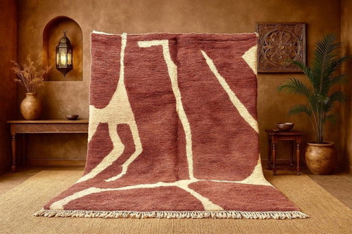 Tappeto marocchino in lana naturale 200cmx300cm