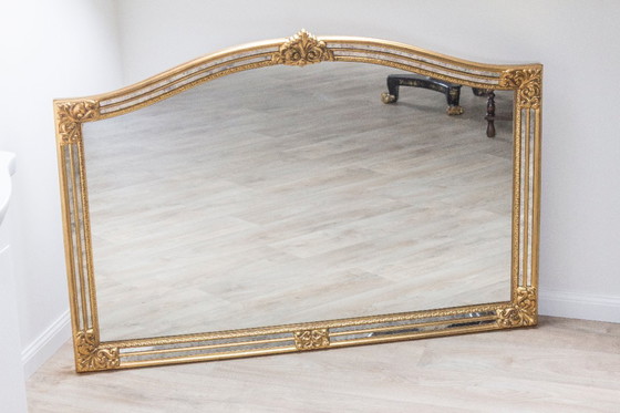 Image 1 of Specchio vintage DeKnudt "Legend" - Stile Hollywood Regency / Barocco - 129x89 cm