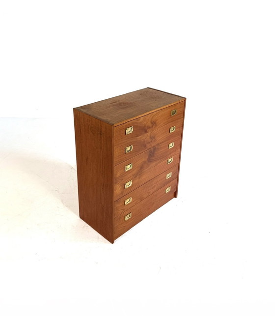 Image 1 of Vintage Deense teakhouten ladekast, Henning Korch ‘70