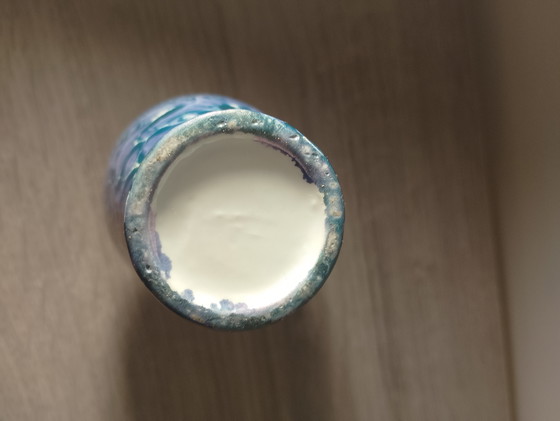 Image 1 of Rare Art Deco vase in uranium glass, manufactured by Scailmont, Belgium, shape 78 and monogram