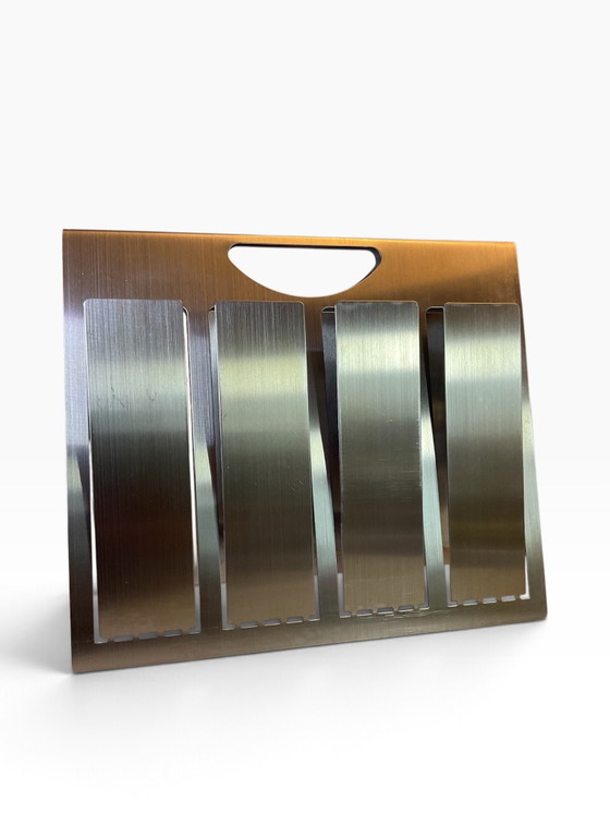 Porte-revues Design Minimaliste. Space Age / Postmoderne Années 80/90 – Metal (photo 4 of 15)