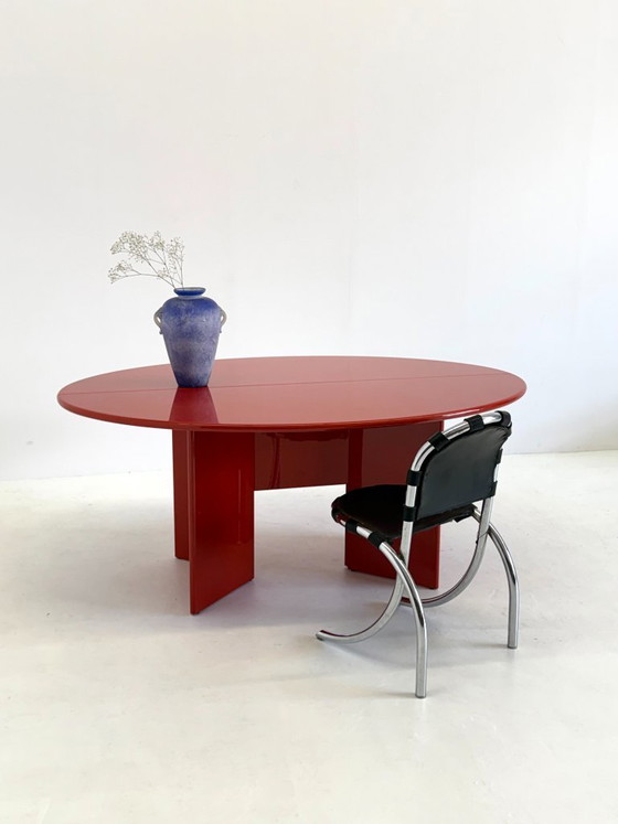 Image 1 of Antella Esstisch / Konsolentisch von Kazuhide Takahama für Cassina in Rot