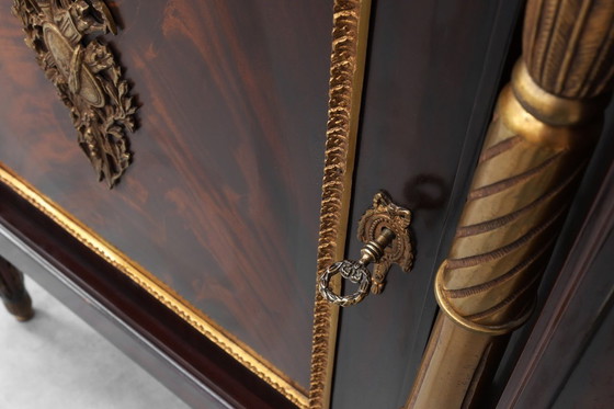 Image 1 of Hoogwaardige 20e-eeuwse mahonie buffetkast in Lodewijk XVI-stijl, E.P. Ehalt, Frankrijk