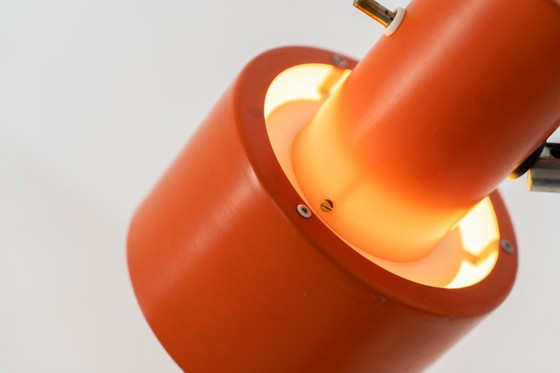 Image 1 of Lámpara de pared “Skala” naranja de Jo Hammerborg para Fog & Mørup (Dinamarca, años 60).