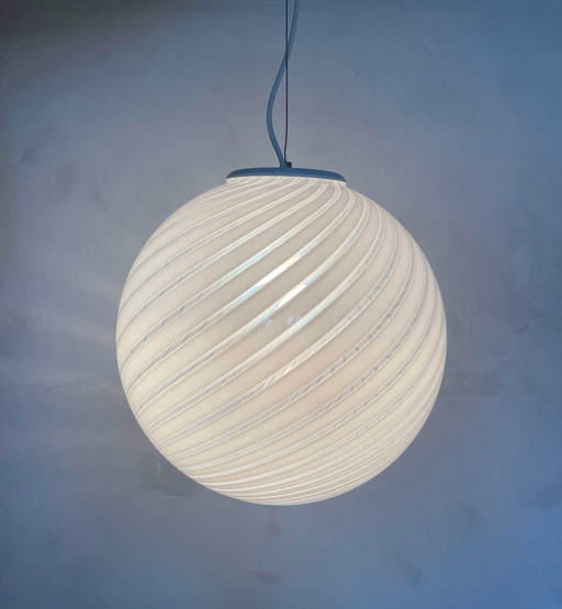 Lampada a sospensione vintage a forma di globo
