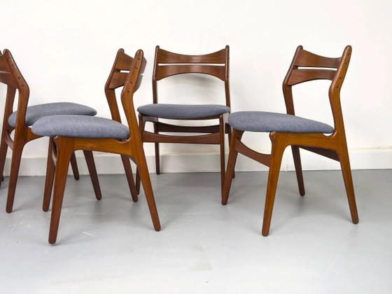 6 Deense Teak Eetkamerstoelen van Erik Buch voor Chr. Christensens, jaren 60 – Mid Century Modern (photo 4 of 24)