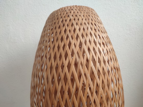 Image 1 of Ikea Design Model Boja- BO803- Maria Vinka - Hand-woven Bamboo Table Lamp