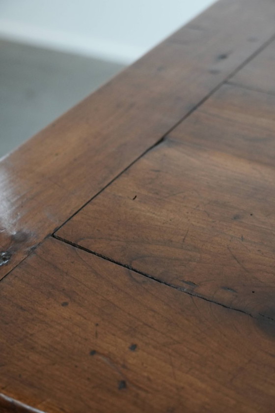 Image 1 of Antique French dining table made of fruit tree wood