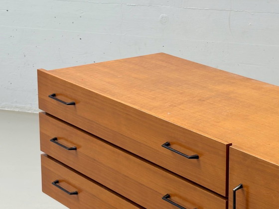Image 1 of Scandinavian mid-century teak lowboard with drawers