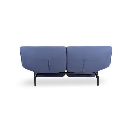 Image 1 of Cassina Veranda Sofa Design Couch Vico Magistretti Fabric Blue