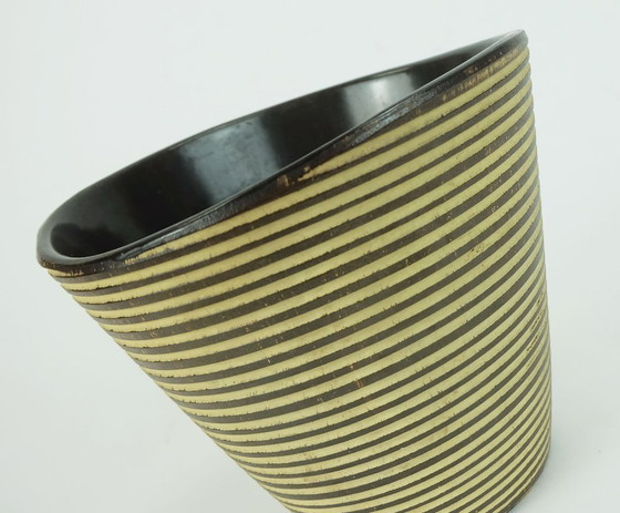 Image 1 of vaso per piante della metà del secolo scorso dümler & breiden modello 193/16 decoro sgraffito forma curva anni '50