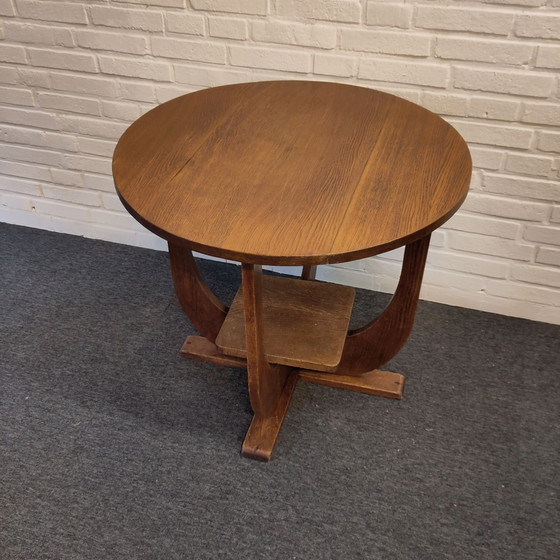 Amsterdam School Side table, Wood, Brown (photo 2 of 10)