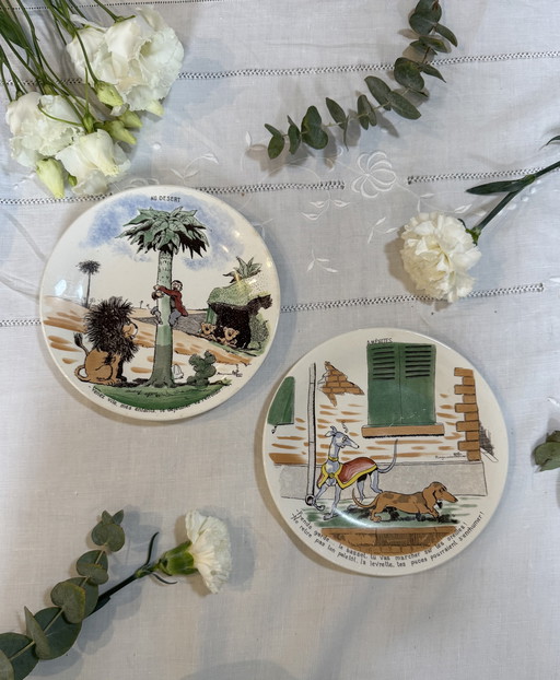 Plato vintage de Sarreguemines