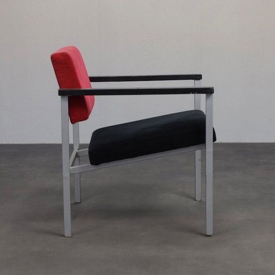 Nederlandse minimalistische fauteuil, jaren 60 – Textile (photo 3 of 8)