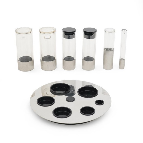 Image 1 of Juego de sal, pimienta, aceite, vinagre, queso y azúcar de Studio OPI para Cini y Nils, década de 1970