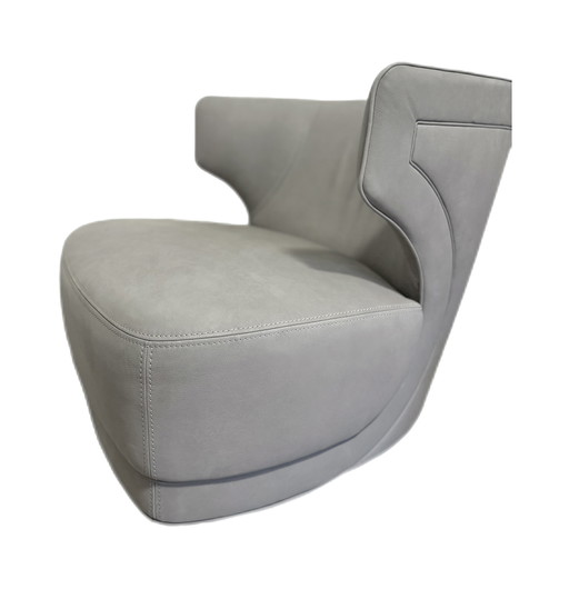Luxe leren fauteuil van Designerbrand