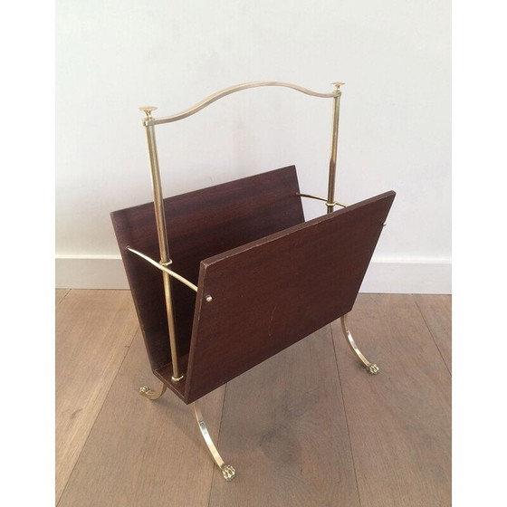 Image 1 of Vintage magazine rack with claw feet by Maison Jansen, 1940