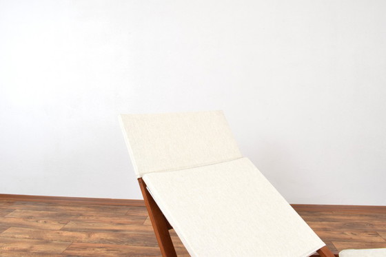 Image 1 of Fauteuil/méridienne danoise de style Mid-Century par Lauge Vestergaard pour Cado, années 1960.