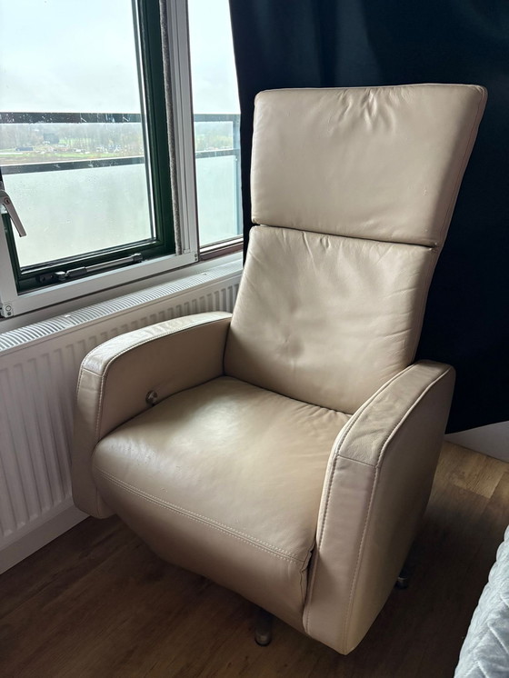 Image 1 of 2 poltrone reclinabili in pelle di Schilling "Movie Star" (modello 1257577/1) - 2017, beige