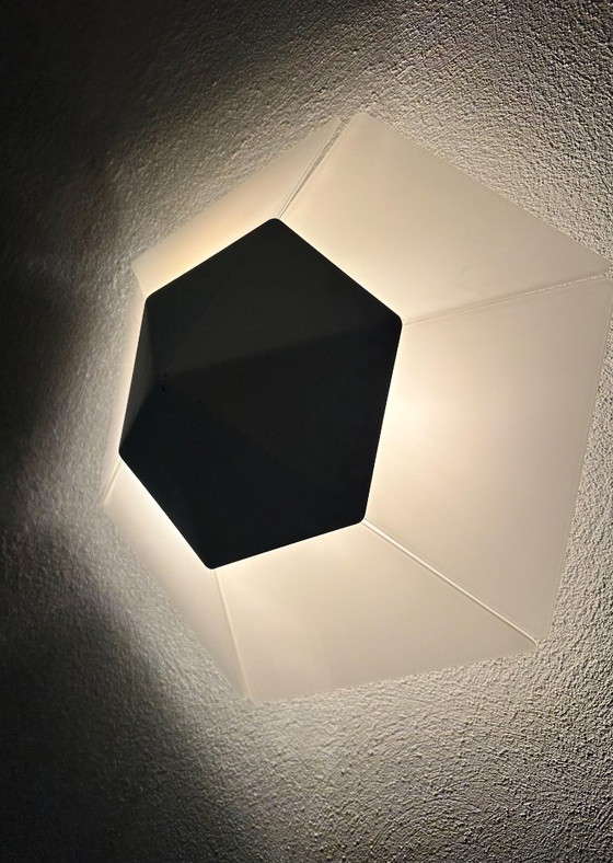 Vintage Kalmar ceiling or wall light, Metal, White (photo 2 of 10)