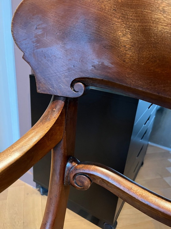 Antieke Regency Style Desk Chair – Dining chairs, Textile, Wood (photo 6 of 8)