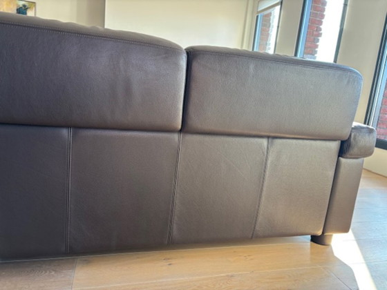 Image 1 of Leder hoekbankstel (meubelmaker Perida)