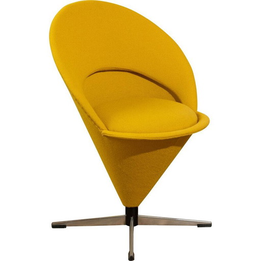 Sedia vintage modello "Cone Chair" di Verner Panton per Plus-linje