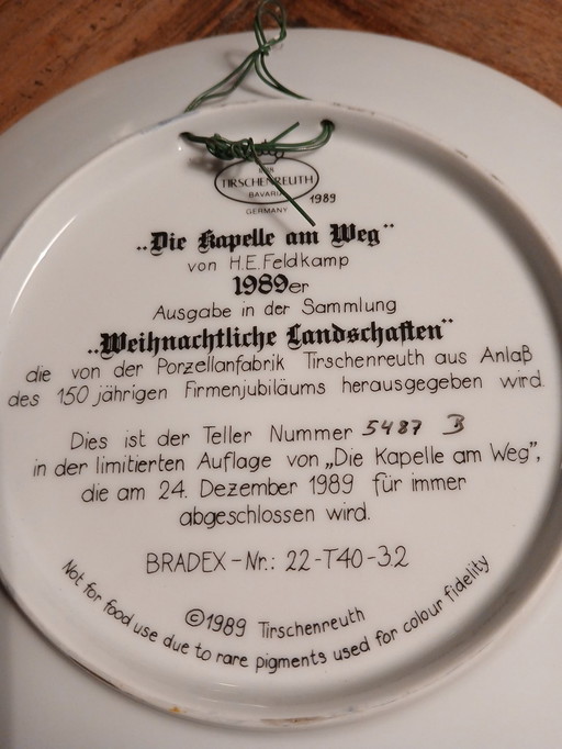 Paysages de Noël de 1989 de la chapelle sur le chemin