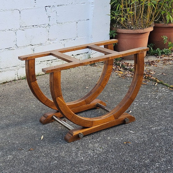 Image 1 of Französischer Art-déco-Esstisch – Ausziehbarer antiker Esstisch – 1920er Jahre