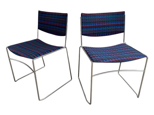 15x stapelbare Designerstühle