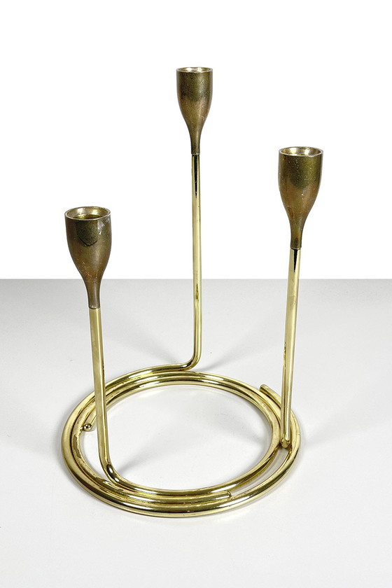Image 1 of Set of brass candlesticks