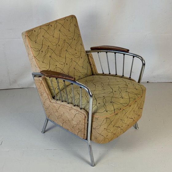 Image 1 of Sillón tubular József Peresztegi, años 60 - Raro diseño húngaro de mediados de siglo