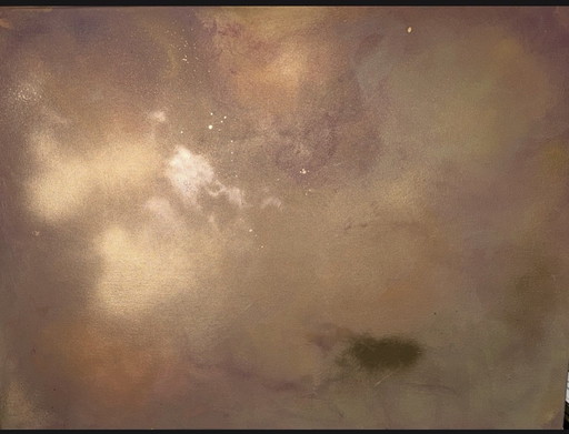 Laat er Licht zijn – Uniek handgeschilderd abstract kunstwerk (55x75 cm)